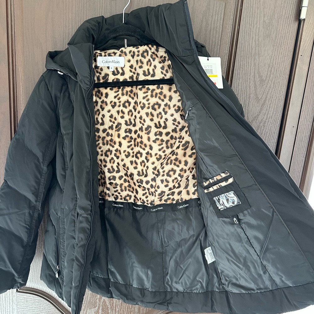 Calvin Klein Women's Black Puffer Coat Jacket - Picture 3 of 10